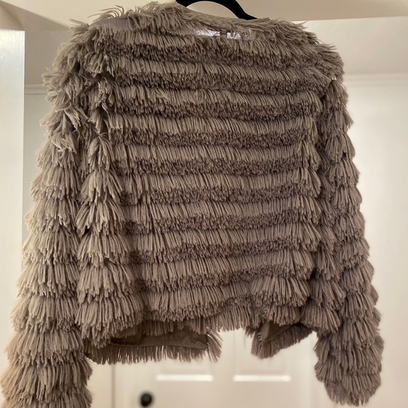 Grey Fringe Jacket - Picture 3 of 4